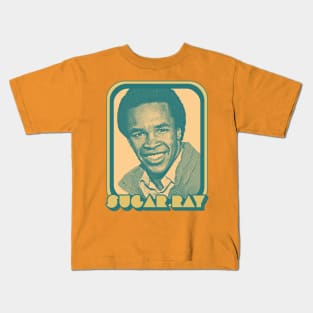 Sugar Ray Leonard  /// Retro Style Black Power Tribute Design Kids T-Shirt